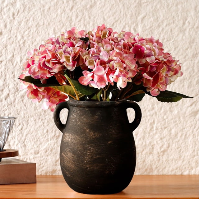 Dvkptbk ceramic vase Ceramic Vase Double Ears Kitchen Ceramic Flower Utensils Farmhouses Rural Soft Decoration