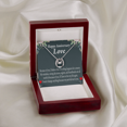 thumbnail image 4 of To My Girlfriend Reason For Everything Lucky Horseshoe Necklace Message Card 14k w CZ Crystals, 4 of 7
