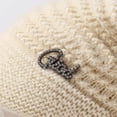 thumbnail image 6 of Womens Winter Hat Warm Knit Hat Slouchy Beanie Cap with Brim, Fleece Lined Ear Protection Beret Hat Newsboy Cap, Winter Gifts Outdoor Daily Adjustable 21.7 - 23.6 Inch, 6 of 7