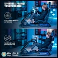 thumbnail image 5 of GTPLAYER Racing Simulator Cockpit Gaming Chair with Bluetooth Speakers, Blue/Black, 5 of 8