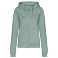 thumbnail image 1 of Awdis - Sudadera con Cremallera para Mujer (Verde Dusty), 1 of 2