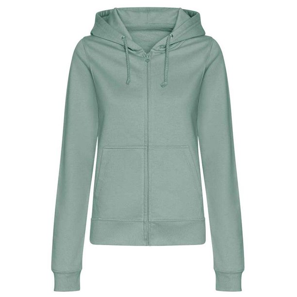 Awdis - Sudadera con Cremallera para Mujer (Verde Dusty)