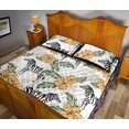 thumbnail image 4 of Juego de cama edredón con estampado de hibisco cebra, 4 of 5