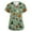 Mint Green, variant on HAJWOH Womens Halloween Scrubs Short Sleeve Nursing Uniforms Novelty Pumpkin Bat Spider Print Medical Scrub Casual V Neck Scurbs Mint Green XXXL