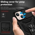 thumbnail image 4 of for iPhone 13 Mini Case with Camera Lens Cover HD Screen Protector, Dual Layer  Grade Drop Protection  Ring Holder Kickstand Protective Phone Case for iPhone 13 Mini 5.4 inch (Black), 4 of 17
