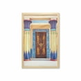 thumbnail image 1 of Egypt Wall Art with Frame, Old Building with Entry Door and Round Columns with Detailed Patterns, Printed Fabric Poster for Bathroom Living Room, 23" x 35", Multicolor, by Ambesonne, 1 of 2