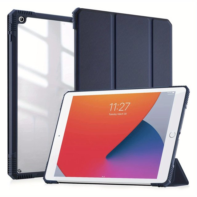 Funda para IPad 10.2/IPad 9.ª generación 2021/IPad 8.ª generación 2020/IPad 7.ª generación 2019, carcasa trasera rígida con soporte delgado, funda inteligente para Ipad9.7 2017/2018/air/air2