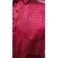 thumbnail image 3 of Camisa De Satin Caballero Grabado Animal Print, 3 of 4