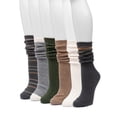 thumbnail image 4 of MUK LUKS Women's Fluffy Dream Tall Boot Socks, 6-Pack, OSFM, 4 of 6