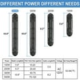 thumbnail image 3 of Tawatiler Aquarium Heater,500W Fish Tank Heater with LED Digital Display & 5 Safety Protection,Submersible Aquarium Heater with 2 Suction Cup and 8.2Ft Cord for 75-120 Gallon Fish Tank, 3 of 8