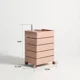 thumbnail image 1 of Organizador de carrito, gabinete de almacenamiento para dormitorio multiusos, cajones de mesita de noche de plástico, tocador, gabinete de sala de estar, 1 of 4