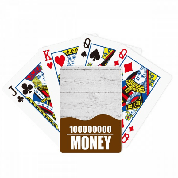 White Wood Floor Rough Wallpaper Texture Poker Playing Card Funny Hand Game