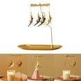 thumbnail image 4 of GUOOL Tea Light Candle Holders Rotating Candlesticks Home Wedding Table Decor Elf, 4 of 9