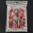 thumbnail image 3 of Bedlington Terrier Valentine Roses Greeting Cards Pack of 8 7 in x 5 in, 3 of 3
