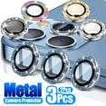 thumbnail image 2 of Protector de lente de cámara de diamante de metal para iPhone 13 14 Pro Max 14Plus Cristal de lente protectora luminosa para iPhone 11 PRO MAX 12 Mini Dengxun unisex, 2 of 2