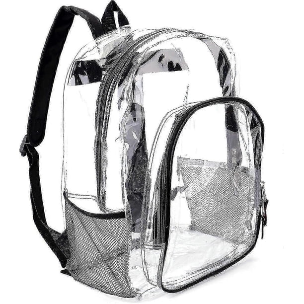 Heavy Duty Transparent Clear Backpack See Through Backpacks For School,sports,work,stadium,security Travel,college 16.5 Inch 26-27s
