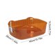 thumbnail image 3 of Caja de arena para gatos, grande, a prueba de derrames, bandeja de arena de una pieza completamente abierta, suministros para mascotas, gel, naranja ardiente, 3 of 6