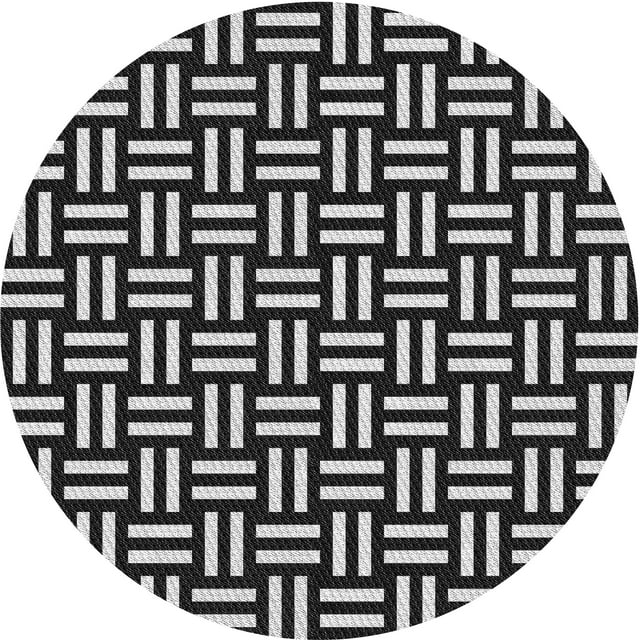 Ahgly Company Machine Washable Indoor Round Transitional Gray Cloud Gray Area Rugs, 8' Round
