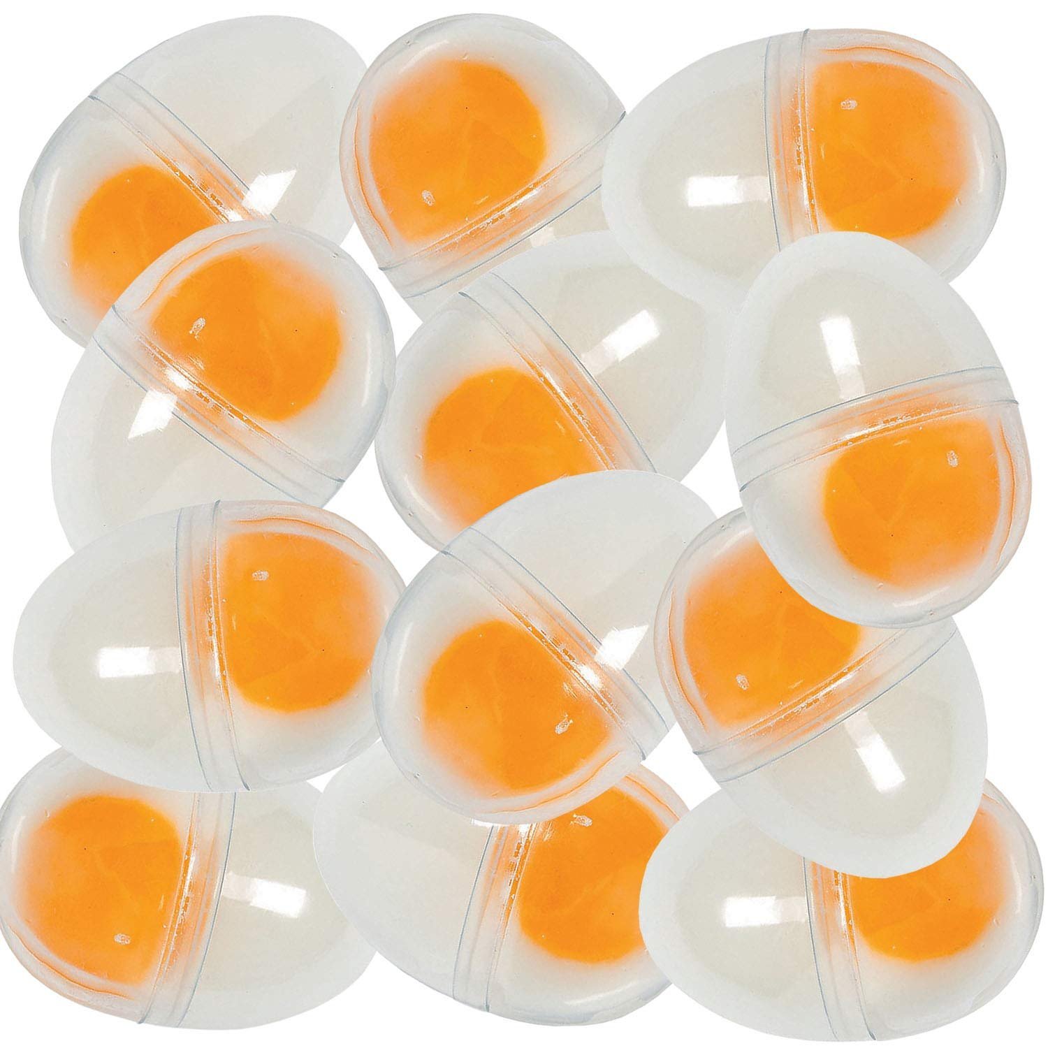 SlimeFilled Easter Eggs Pack of 12 Clear Prefilled Easter Eggs with
