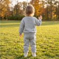 thumbnail image 5 of Toddler Boys Girls Sweatsuit 2 Piece Outfits Long Sleeve Crew Neck Sweatshirt and Sweatpants Fall Athletic Set for Girls,Gray,100, 5 of 7