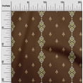 thumbnail image 1 of oneOone Viscose Chiffon Fabric Stripe & Swirl Ikat Printed Craft Fabric BTY 42 Inch Wide, 1 of 4