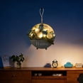 thumbnail image 4 of Artificial Flower Wall Planter with LED Lights, Metal Hanging Wall Planter, Greenery Wall Plant Decor, Wall Light Decor for Bathroom Bedroom Living Room Kitchen Wall Art, 4 of 7