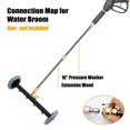 thumbnail image 4 of Dual-Function Undercarriage Cleaner High Pressure Washer Water Broom Car Washing Machine 3 Extension Rods, 4 of 5