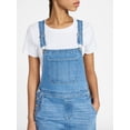 thumbnail image 3 of No Boundaries Relaxed Wide Leg Denim Overalls, Women's XXS-XXL, 3 of 4