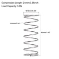 thumbnail image 3 of Unique Bargains 16mmx1mmx40mm 304 Stainless Steel Compression Spring 5.9N Load Capacity, 10pcs, 3 of 5
