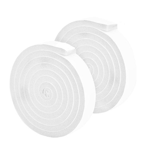 Easy Cutting Insulating Objects Strong Sealing Isolation Tape Anti-noise Door Seam Strip Sealing Strip Wall Stickers Foam Stickers WHITE 15MM 2PCS