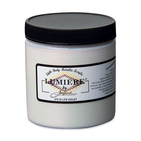 Jacquard Lumiere Acrylic - Hi-Lite Violet, 8 oz Jar