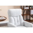 thumbnail image 7 of Modern Swivel Rocking Chair, Teddy Fabric Gilder Chair with Pocket and Tufted Back, 360 ° Degree Living Room Chair with 300 LBS Capacity for Home, 7 of 7