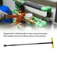 thumbnail image 3 of Water Meter Wrench, T Handle Steel Water Meter Key Multifunctional Foldable Water Shut Off Tool for Repairing, 3 of 7
