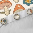 thumbnail image 4 of jejeloiu Cartoon Flowers Floral Blackout Curtains Set of 2 (52x84 Each),Colorful 3D Mushroom Window Curtains,Fungus Botanical Curtains and Drapes For Girls Teens,Ultra Soft Home Decor, 4 of 6