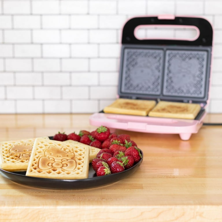 Uncanny Brands Pink Hello Kitty Mini American Waffle Maker