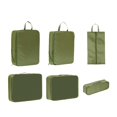 thumbnail image 1 of 6 cubos de embalaje para maletas de viaje, organizadores de equipaje portátiles. verde, 1 of 8