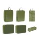 thumbnail image 1 of 6 cubos de embalaje para bolsa de zapatos de viaje, ligeros y ahorradores de espacio para artículos de tocador. verde, 1 of 8