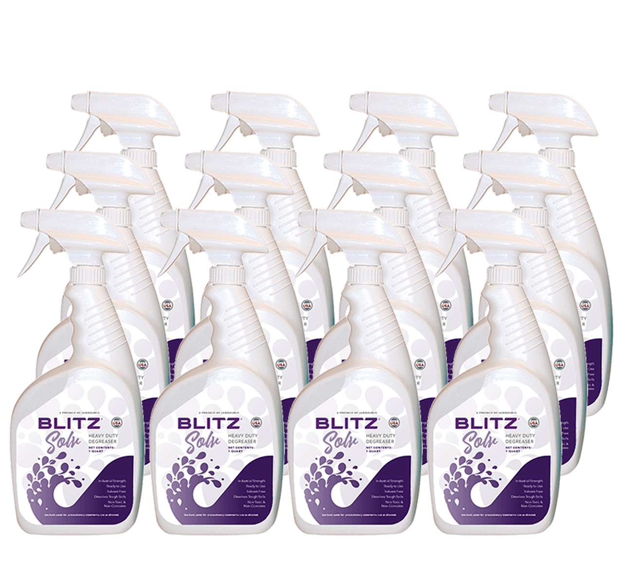 Blitzsolv Heavy Duty Degreaser Cleaner 1:20, Case of 4 Gallons