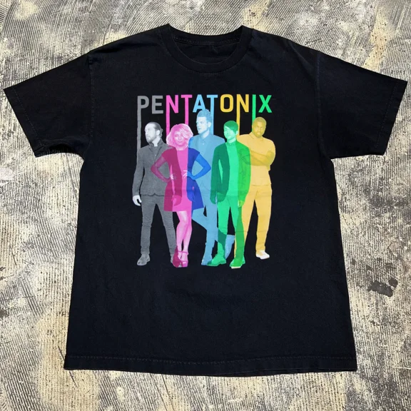 Reprint Rare PENTATONIX Band Short Sleeve Cotton T Shirt Full Size S to 5XL