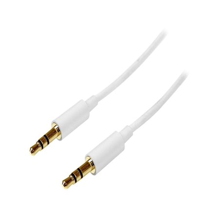 UPC: 0065030850698 | StarTech.com MU2MMMSWH 6.5 ft. White Slim 3.5mm Stereo Audio Cable Male to Male