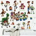 thumbnail image 5 of 20 PCS For Toy Theme For Story Wall Stickers – Cartoon Character PVC Removable DIY Wall Decals for Boys Girls Bedroom, Living , Playroom Decor, 9.84x17.72 Inch, 4 Sheets Set, 5 of 5