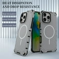 thumbnail image 2 of Decase for iPhone 16 Pro Max Mag-Safe Case,Military-Grade Drop Protection,Built-in Magnet,Heat Dissipation Back Cover,Support Wireless Charging,Shockproof Rugged PC+TPU Bumper Phone Case,Lightgray, 2 of 8