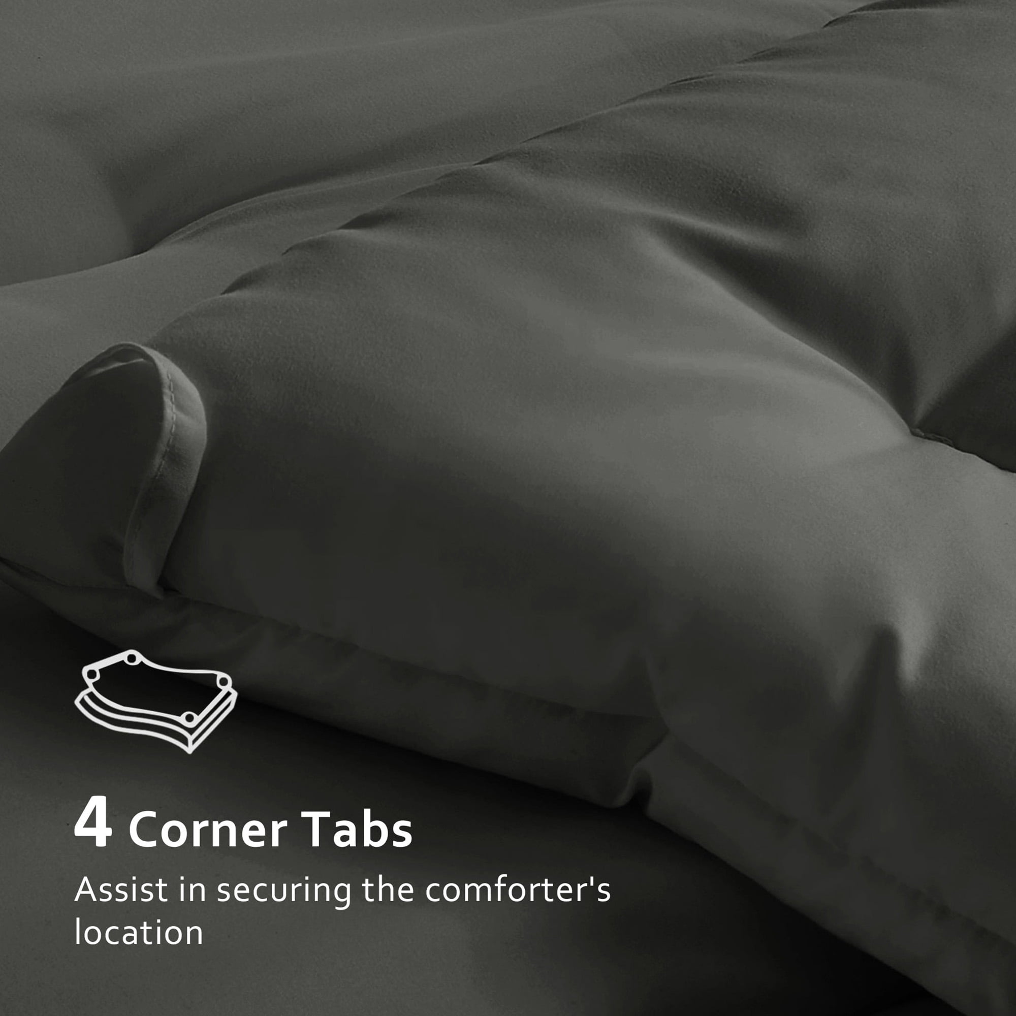 Dhole 7-Piece Bed Sheet Set - Full Size Comforter, Pillowcases & Sheet Collection for Cozy Bedding Comfort Gray