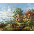 thumbnail image 2 of Boehme, Nicky 32x26 White Modern Wood Framed Museum Art Print Titled - Seacove Cottage, 2 of 4