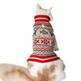 thumbnail image 3 of Holiday Time Red Moose Fair Isle Dog Sweater, 3 of 3