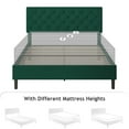 thumbnail image 5 of 4 EVER WINNER Queen Bed Frame, Queen Upholstered Platform Bed with Button Tufted Headboard, Green, 5 of 7