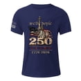 thumbnail image 5 of Leey-World 250th Anniversary Shirt 250 Years of Freedom 1776 2026 July 4th 250th Birthday T-Shirt(Navy,2XL), 5 of 5