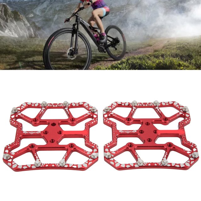 1 Pair Cycling Pedals Parts Cleats, Aluminum Alloy Bike Clipless Platform Convert To Flat Pedals Replacement Parts for SPD