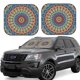 thumbnail image 1 of Balery Round Mandala Parasol para parabrisas de coche de 2 piezas | Parasol plegable para parabrisas delantero de coche para la mayoría de sedanes-Medium, 1 of 6
