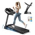 thumbnail image 1 of YPOO Tapis Roulant Pliant Portable pour la Maison/le Bureau, Tapis Électrique de Course et de Marche avec Inclinaison, Capacité de 300 lb, Contrôle par Application, Haut-Parleurs Bluetooth, Appareil d'Exercice, 1 of 6
